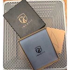 IWANTIT Slim airtag wallet-Credit card holder RFID Blocking New in Box